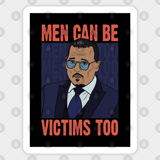 Men can be victims too, Justice for Johnny Depp Sticker by ActiveNerd